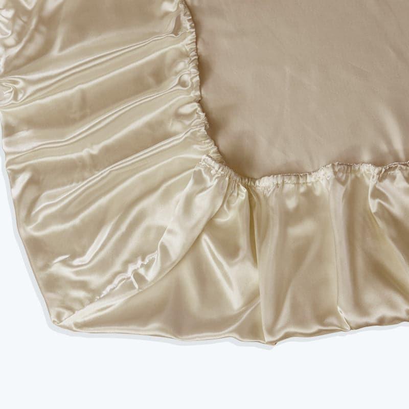 19 Momme Silk Fitted Sheet, Champagne