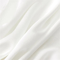 Zippered Single Sided Silk Pillowcase, White