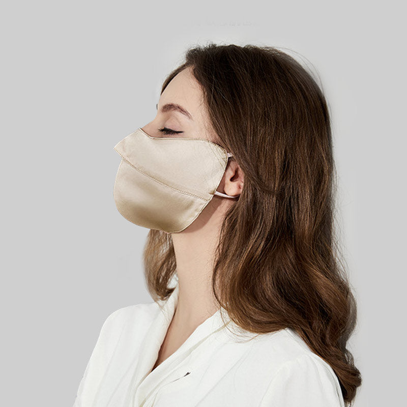 100％シルク製 アイコーナープロテクトマスク（日焼け止め付き）