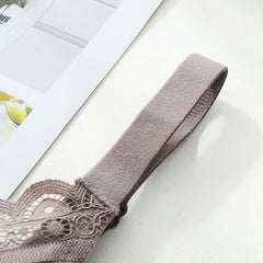 レース素材の通気性シルクブラ