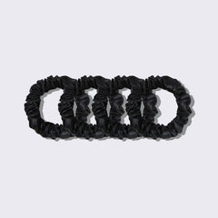 22モメ 2.5cm シルクヘアループシュシュ 4個セット