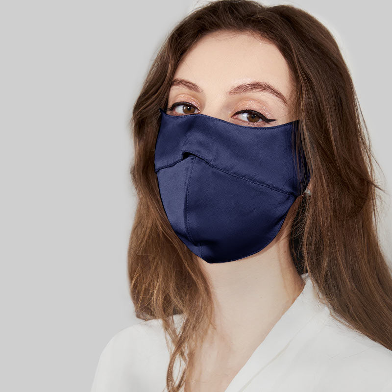 100％シルク製 アイコーナープロテクトマスク（日焼け止め付き）