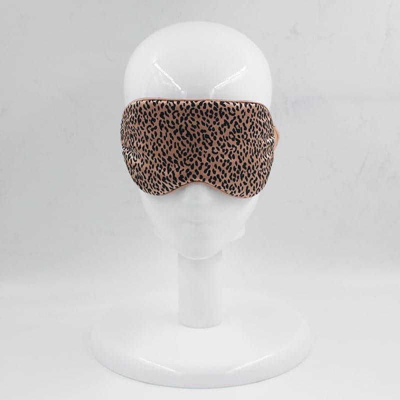 22 Momme Silk Eye Mask, Leopard Print