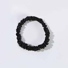 22 Momme Silk Mini Scrunchie, Black