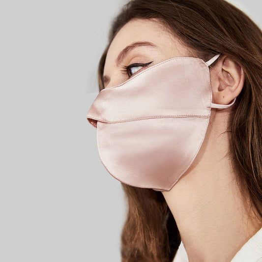 100％シルク製 アイコーナープロテクトマスク（日焼け止め付き）