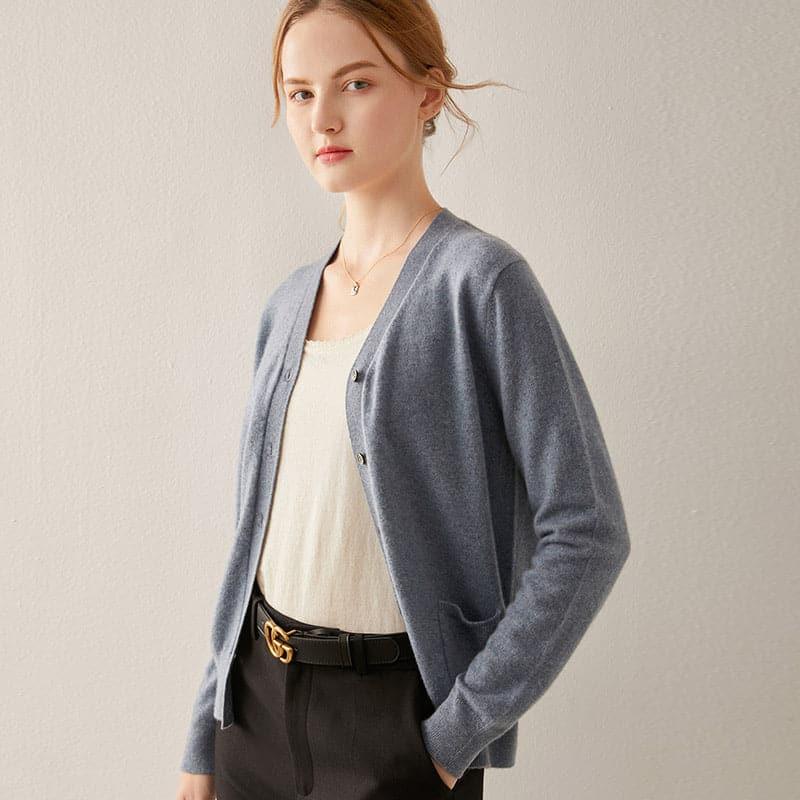 レディース カシミヤニットカーディガン