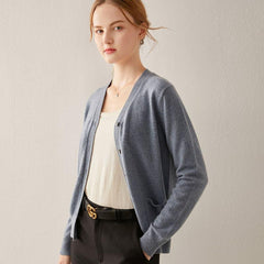 レディース カシミヤニットカーディガン