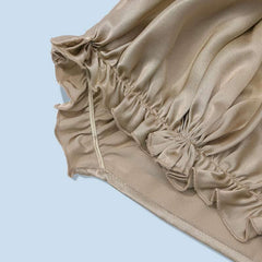 調節可能なシルク製スリープキャップ（ゴム入り）