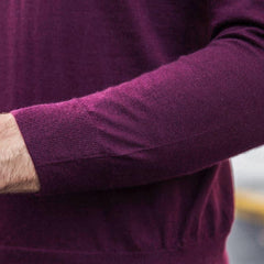 メンズポロカシミヤセーター