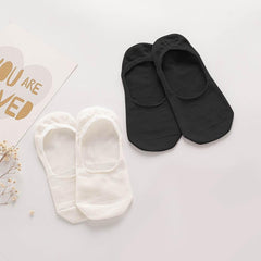 肌に優しいレディースシルクインビジブルボートソックス