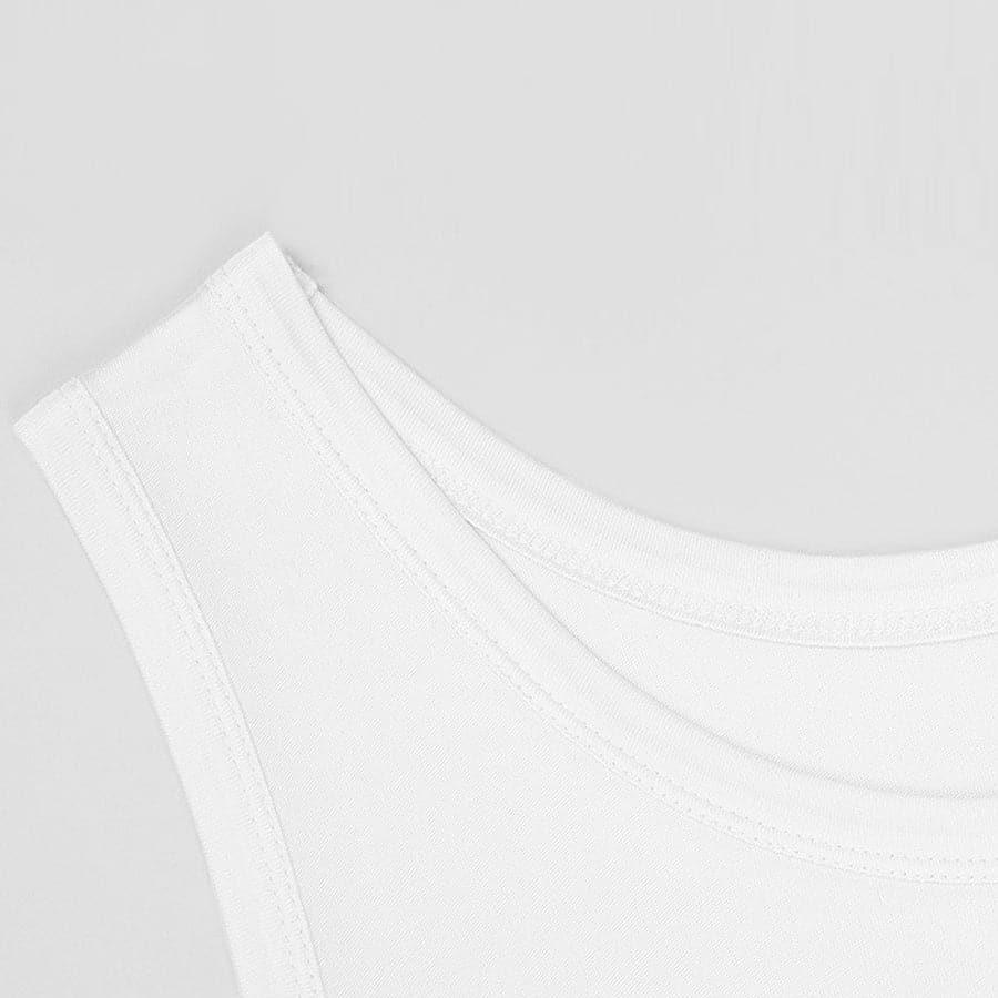 メンズ シルク ノースリーブ タンクトップ