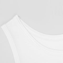 メンズ シルク ノースリーブ タンクトップ