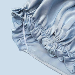 調節可能なシルク製スリープキャップ（ゴム入り）