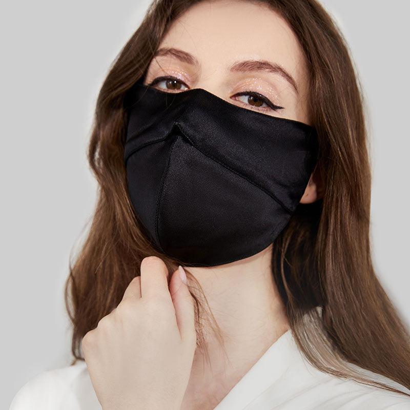 100％シルク製 アイコーナープロテクトマスク（日焼け止め付き）