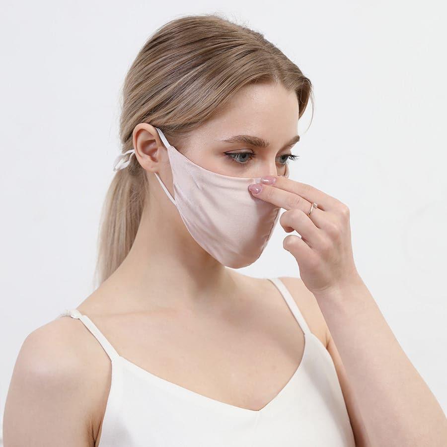 19匁シルク 調節可能デザインフェイスマスク