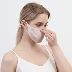 19匁シルク 調節可能デザインフェイスマスク