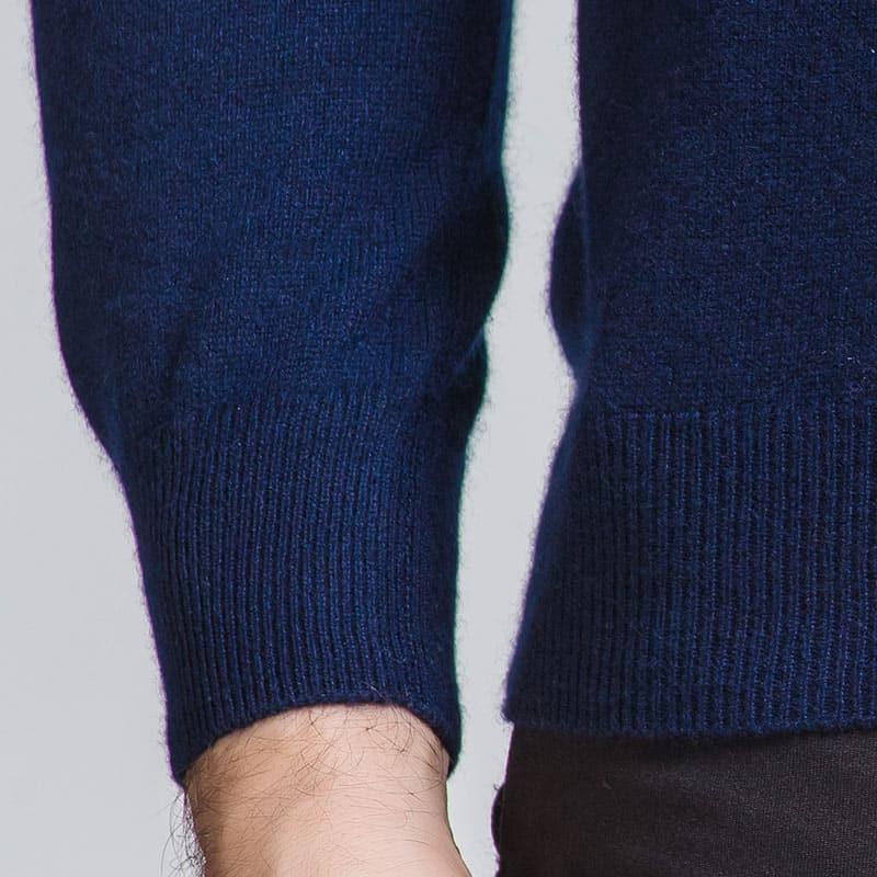 メンズカシミヤクォータージッププルオーバー