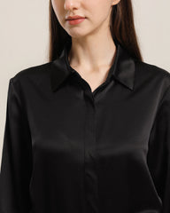 22モミ シルクアウターウェアドレス