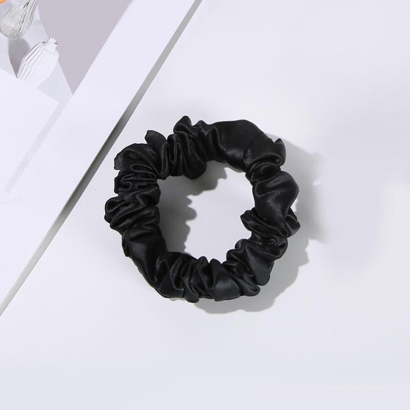 22モメ 2.5cm シルクヘアループシュシュ 4個セット