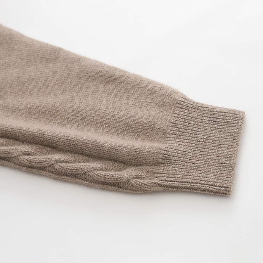 ミディアム丈のカシミヤカーディガン