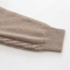 ミディアム丈のカシミヤカーディガン