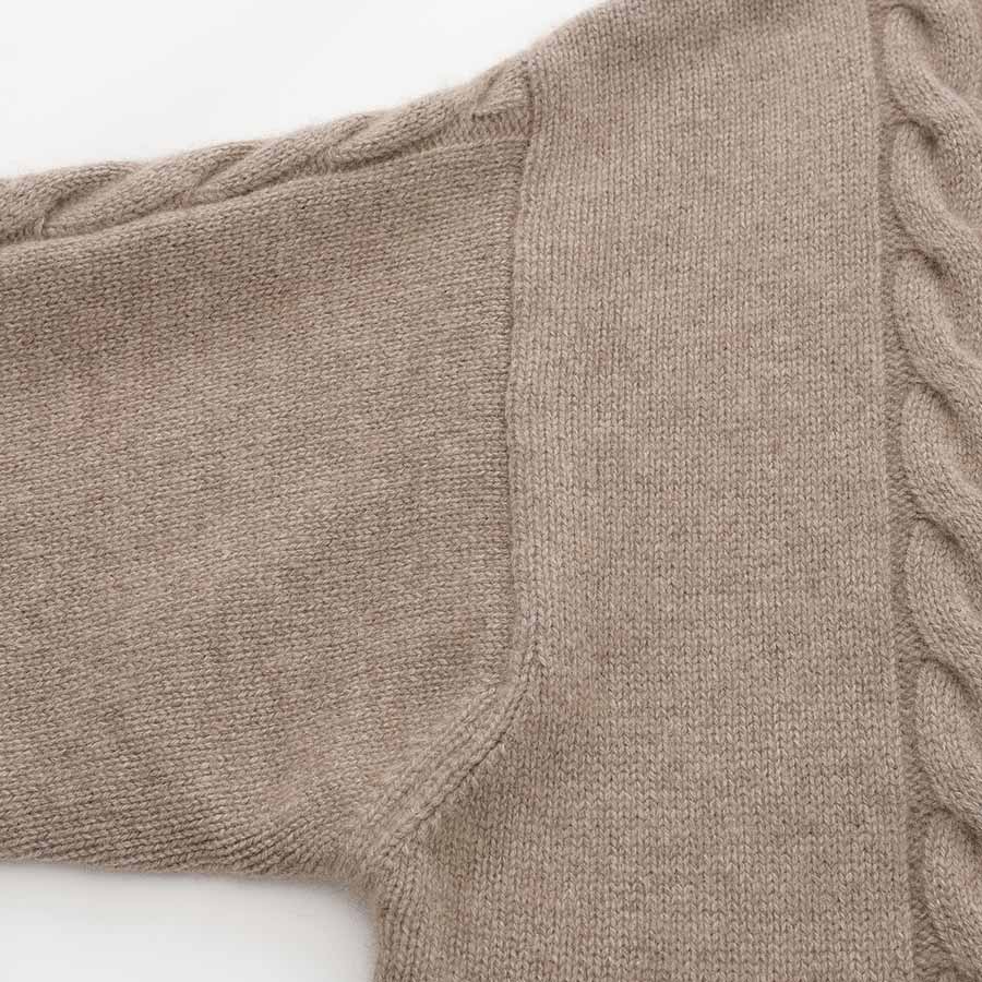 ミディアム丈のカシミヤカーディガン