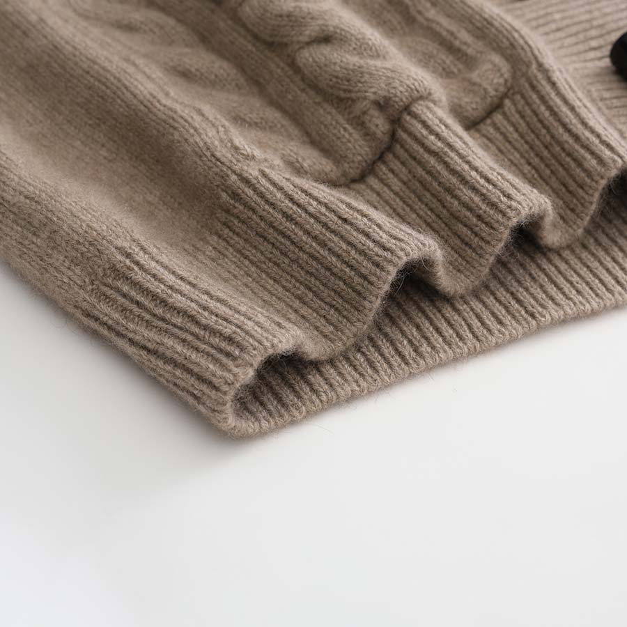 ミディアム丈のカシミヤカーディガン