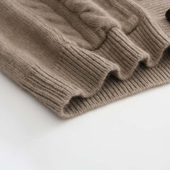 ミディアム丈のカシミヤカーディガン