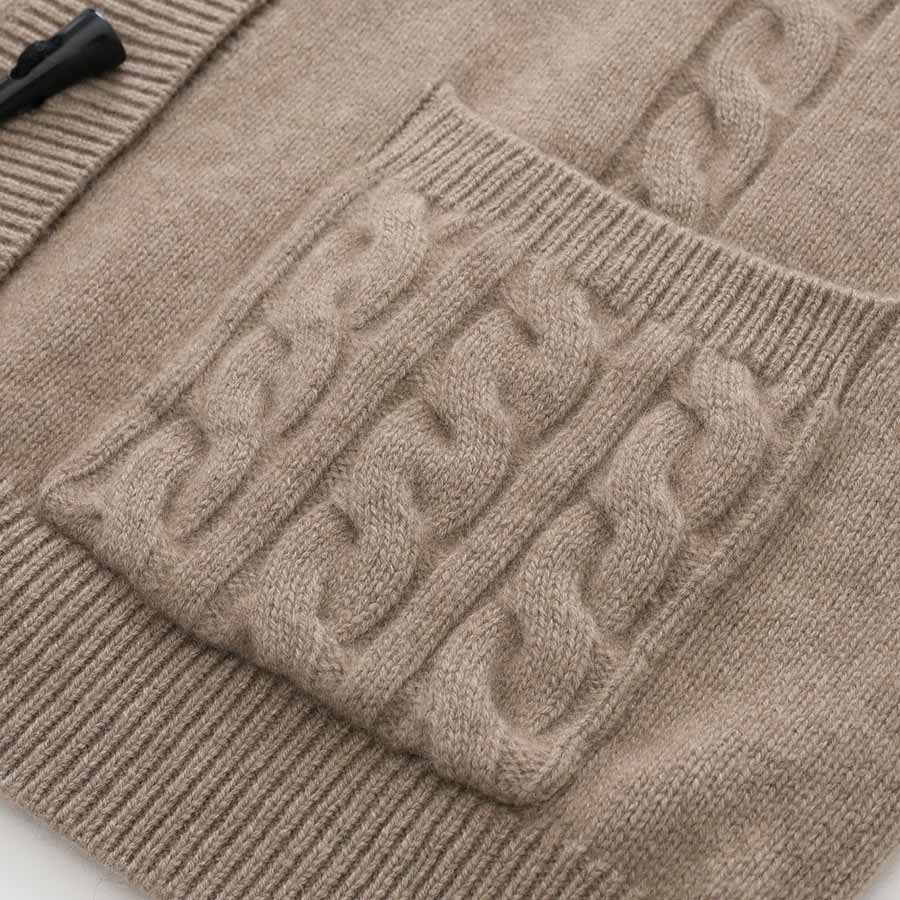 ミディアム丈のカシミヤカーディガン