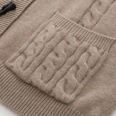 ミディアム丈のカシミヤカーディガン