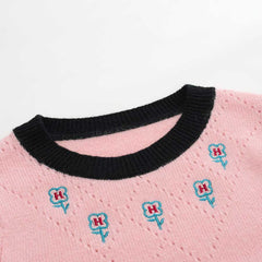 ラウンドネック 半袖 カシミヤ セーター