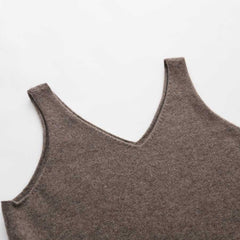 カシミヤVネックニットベスト