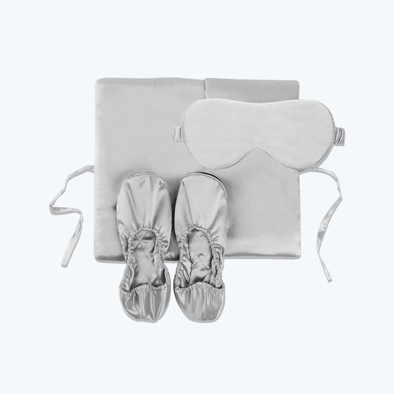 Daisysilk 3-Piece Silk Travel Set, Grey