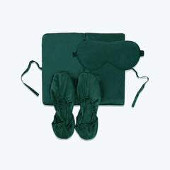 Daisysilk 3-Piece Silk Travel Set, Dark Green
