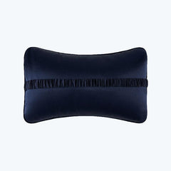Silk Car Headrest Neck Pillow, Navy