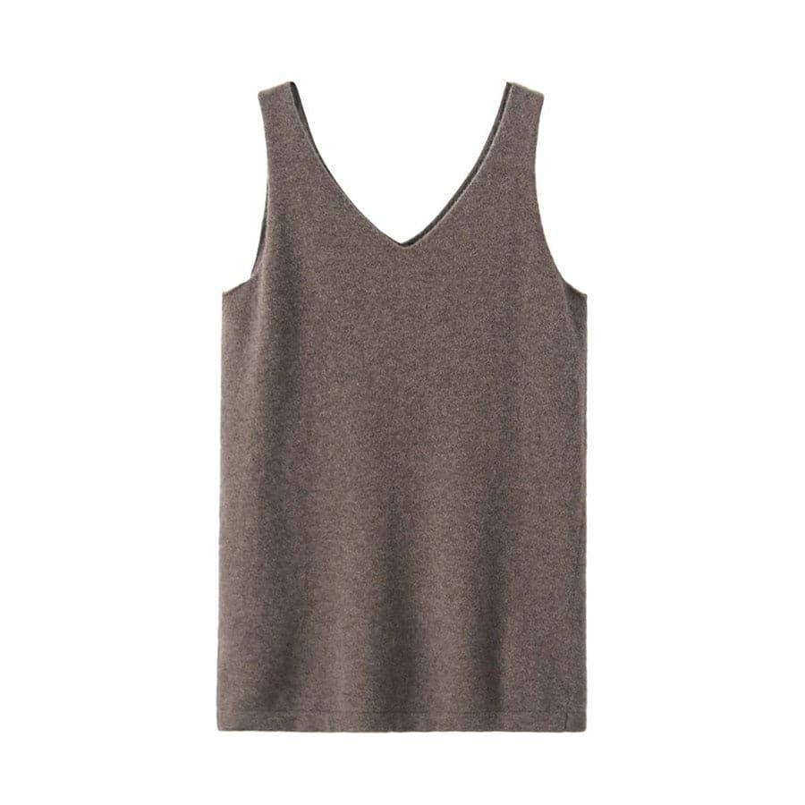 カシミヤVネックニットベスト