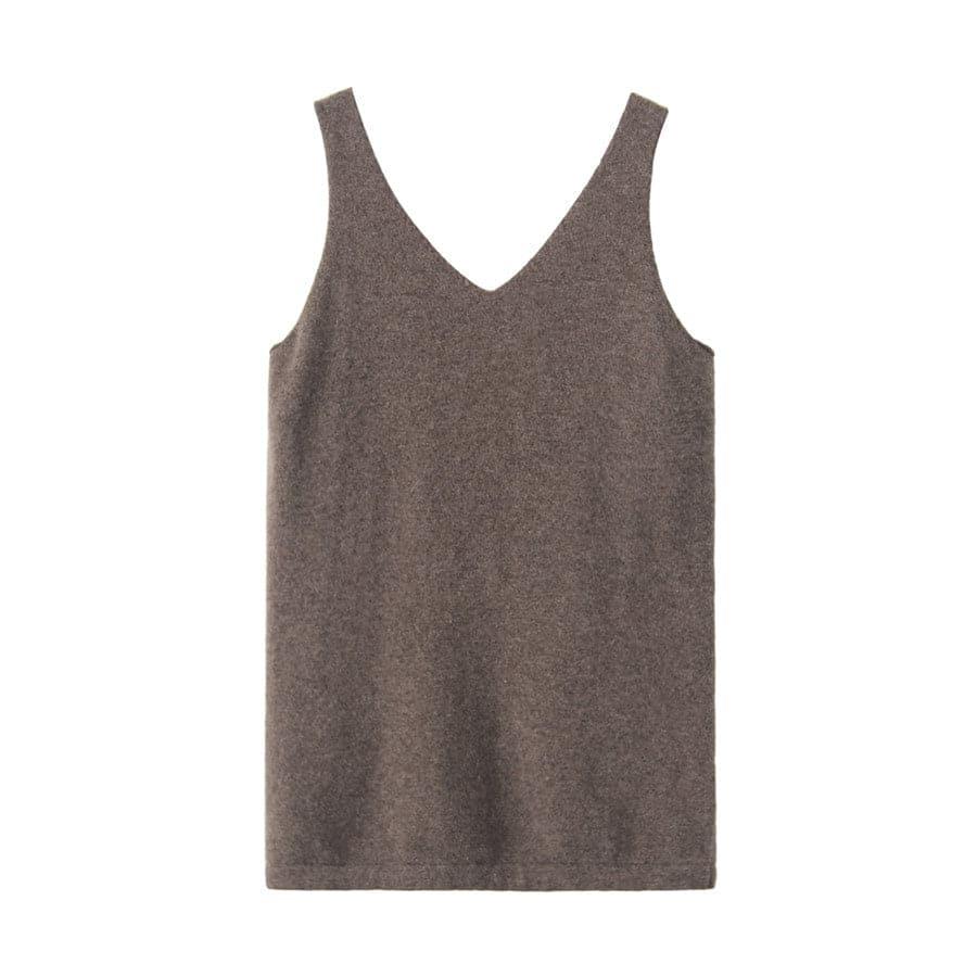 カシミヤVネックニットベスト