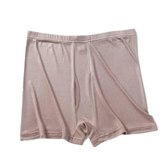Large Elasticity Knit Soft Silk Boxer Shorts