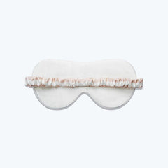 Pure Silk Eye Mask Stripe Pattern, Pink