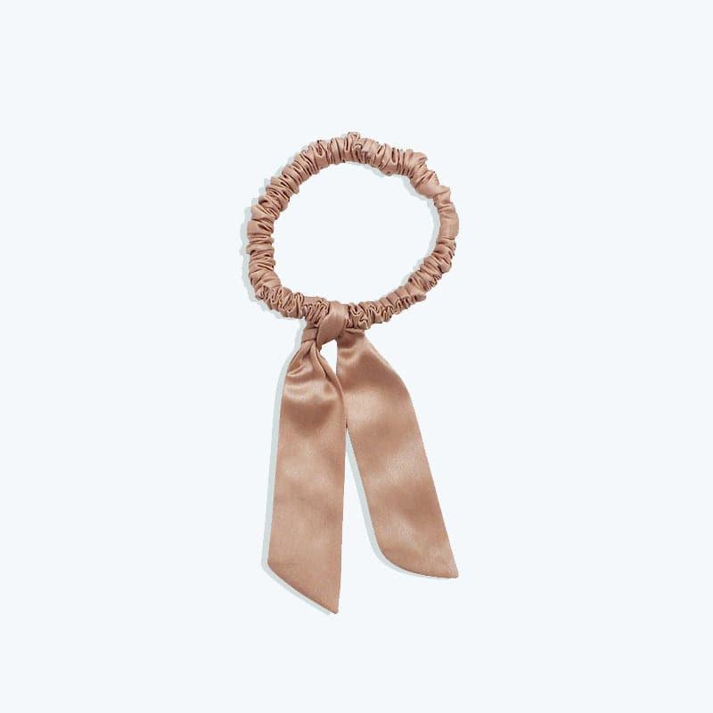22匁シルク製テール付き上品ヘアバンド