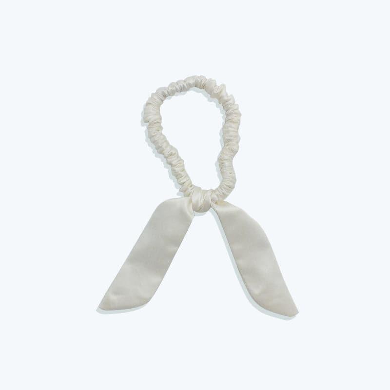 22匁シルク製テール付き上品ヘアバンド