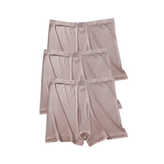 3枚セット 大きめサイズ 伸縮性ニット ソフトシルクボクサーショーツ